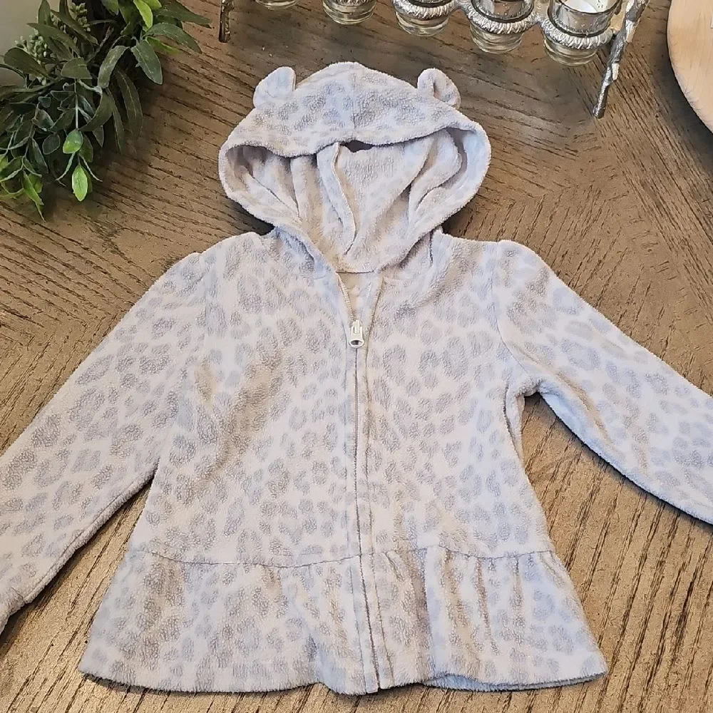 The Children's Place Leopard Fleece Jacket 3T